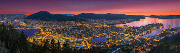 istock Panora Floyen at sunset. 1141601926