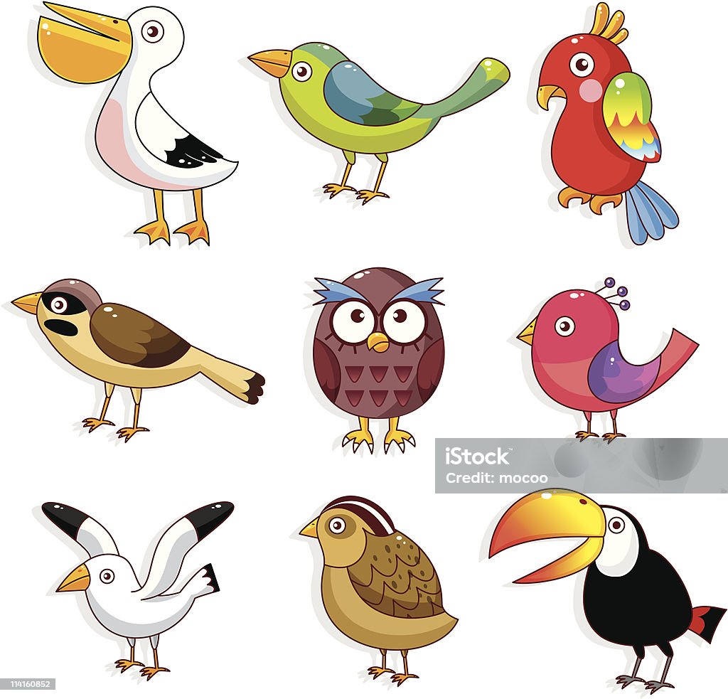 cartoon bird icon  Animal stock vector