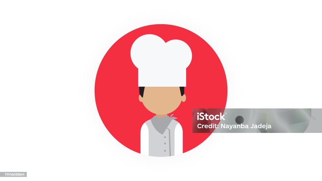 Cook Person Icon Kitchen stock vector