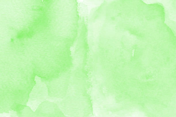 istock Green watercolor background 1141611225