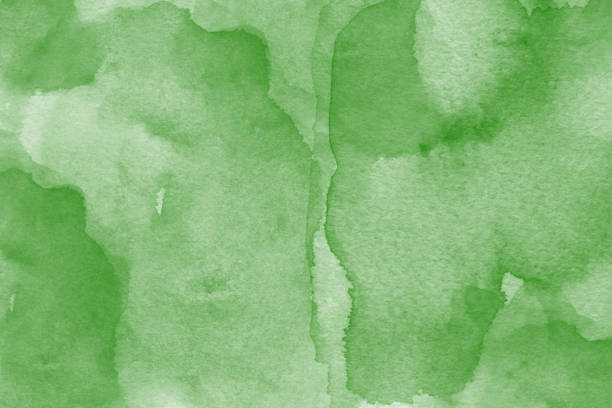 istock Green watercolor background 1141611238