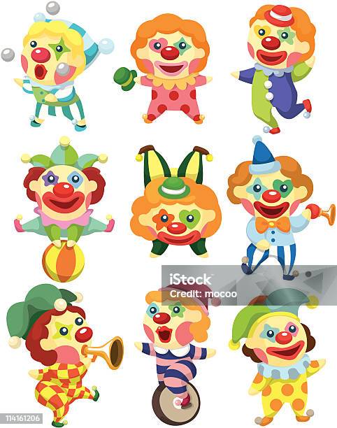 Cartoon Clown Icon Stock Illustration - Download Image Now - Actor, Adult, Adults Only