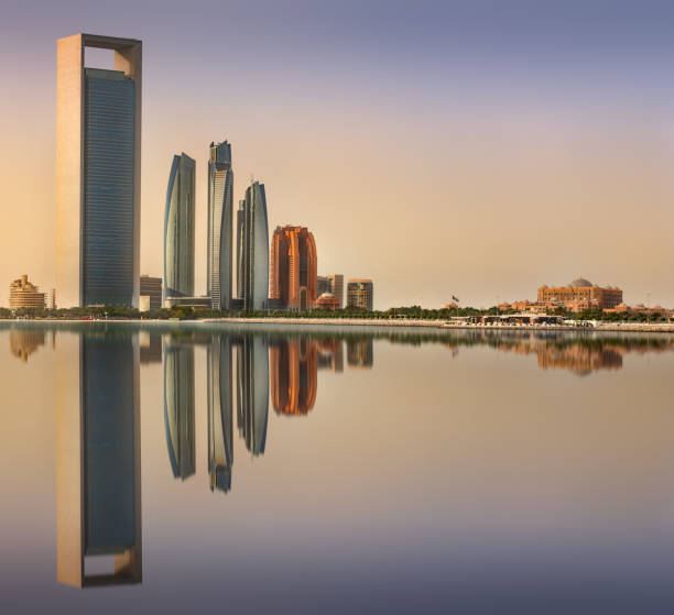 istock View of Abu Dhabi Skyline at sunrise, UAE 1141615794