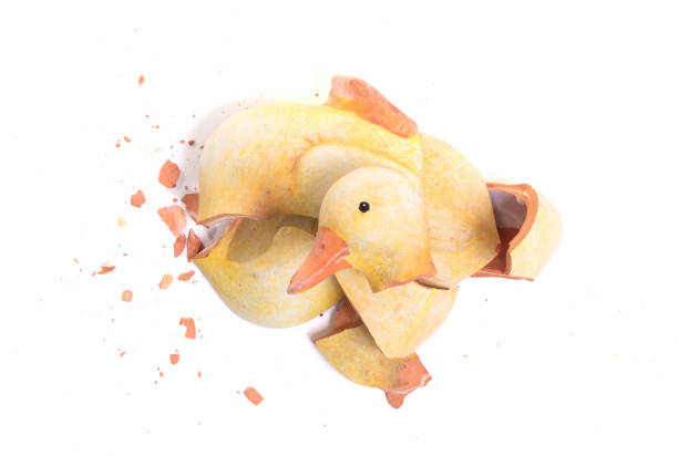 istock Broken statue of a duckling 1141621488