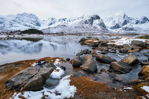 istock Fjord in winter, Norway 1141621734