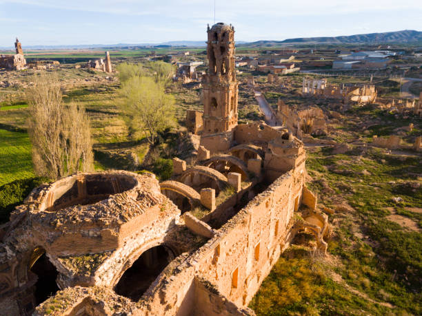 istock Aerial view of ruined Belchite 1141625439