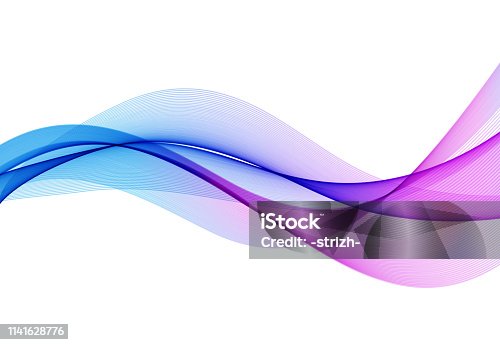 istock Abstract colorful vector background, color wave for design brochure, website, flyer. 1141628776