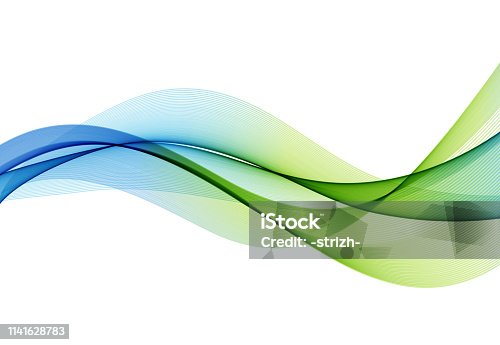 istock Abstract colorful vector background, color wave for design brochure, website, flyer. 1141628783