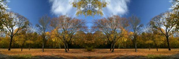 istock Autumnal Symmetrical Impressions from Berlin Spandau, Germany 1141629103