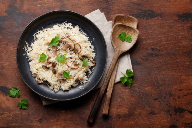 istock Delicious mushrooms risotto 1141630975