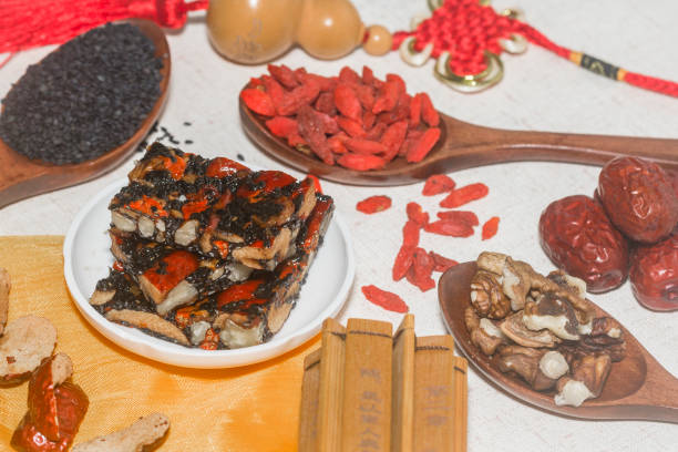 istock Ejiao paste, guyuan paste, traditional blood tonic medicinal herbs. 1141632609