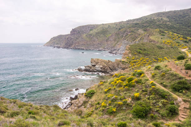istock Beautiful hiking experience along the Mediterrean coast 1141633735