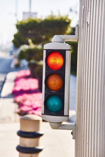 istock Mini traffic light. Duplicate traffic lights in Dubai. 1141637083