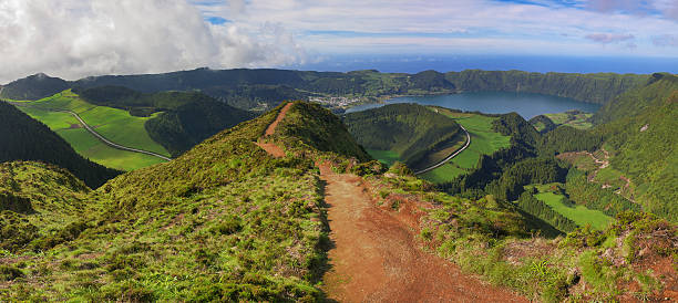 istock Path to a viewpoint at Sete Cidades, San Miguel, Azores 114163737