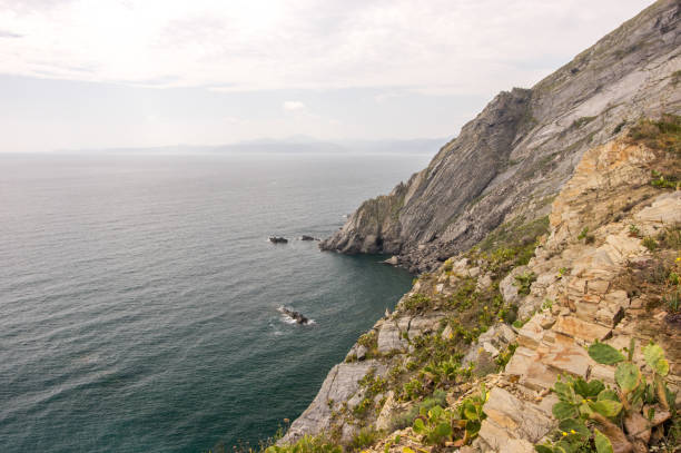 istock Huge rock formations at the Mediterranean shore 1141641288