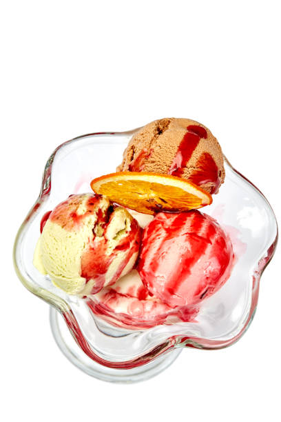 istock Ice Cream in a glass isolated on white 1141644844