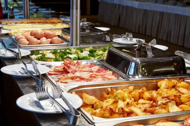 Photo of Nice buffet line in a hotel