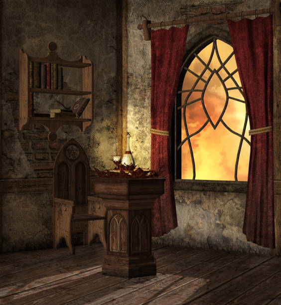 istock Antique alchemist chamber 1141647383