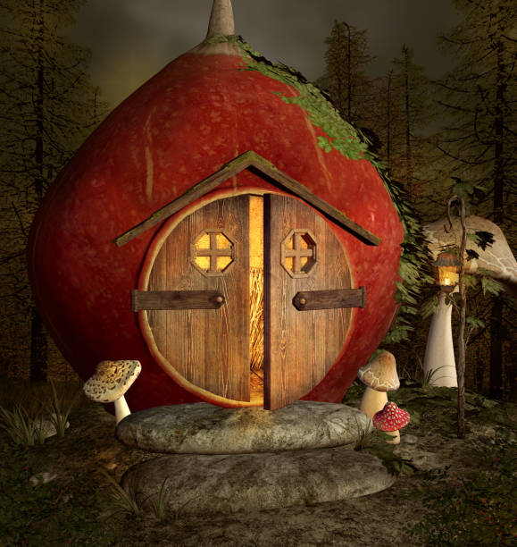 istock Elf house in the shape of a nut 1141648450