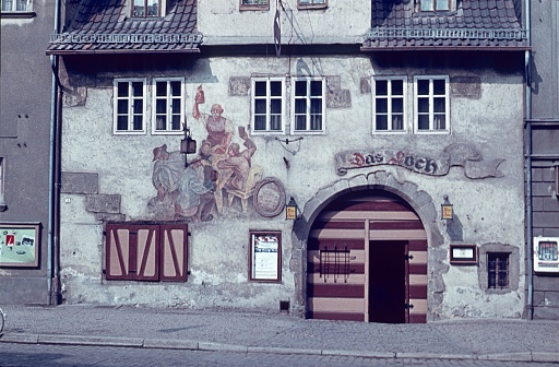 Saalfeld, Thuringia, Germany, 1964. Restaurant \