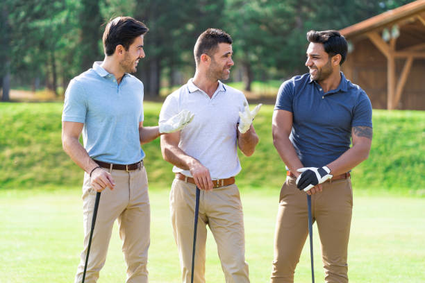 istock Friends Playing Golf on a Beautiful Sunny Day 1141649527