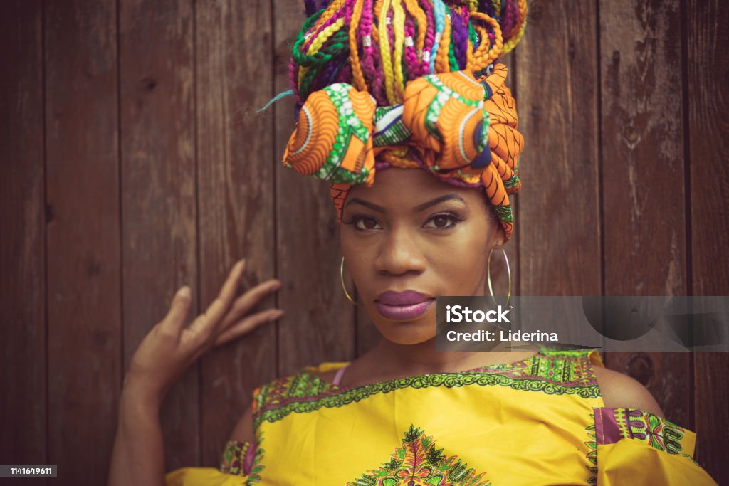 Shines like a spring. Shines like a spring. African American woman. Portrait. Adult Stock Photo