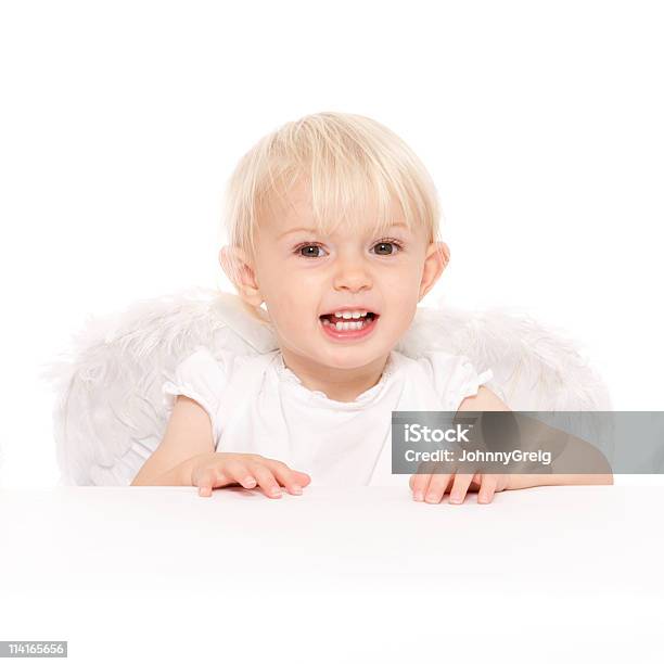 Adorable Baby Gekleidet Als Cherub Angel Stockfoto und mehr Bilder von Baby - Baby, Blondes Haar, 18-23 Monate
