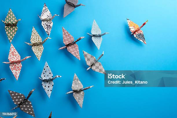 Origami Birds Stock Photo - Download Image Now - Origami, Leadership, Cultures