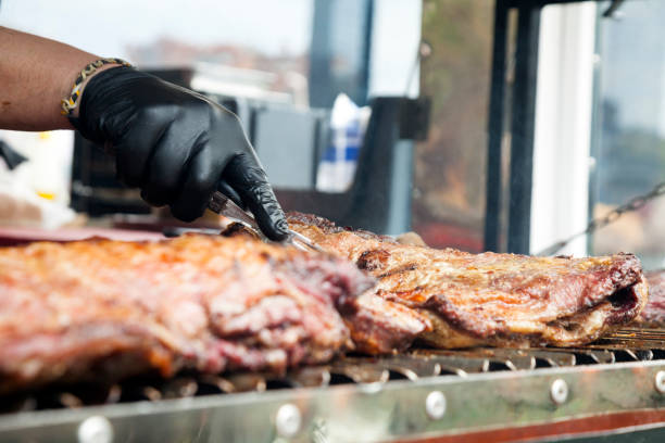 istock Beef grill on food truck 1141661485