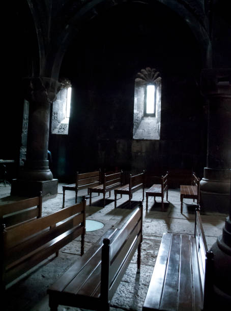 istock light through the monastery windows, old church 1141661626