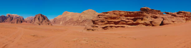 istock Rock bridge, Mountains and Desert at Wadi Rum, Jordan 1141664133