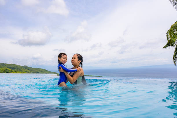 istock sisters in the swimming pool 1141664822