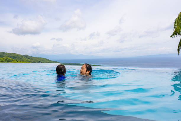 istock sisters in the swimming pool 1141668408