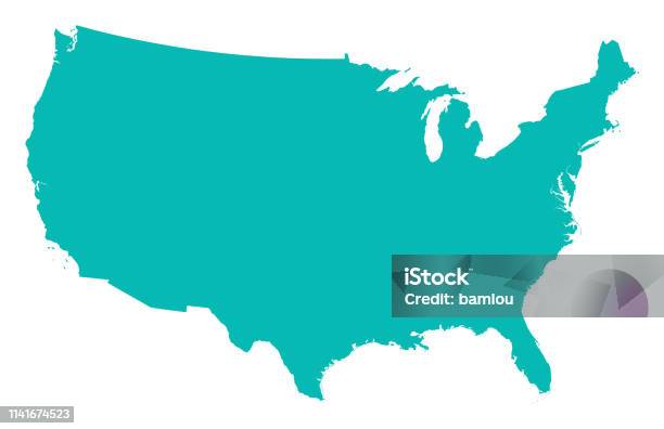 Amerika Birleşik Devletleri Detaylı Haritası Stok Vektör Sanatı & ABD‘nin Daha Fazla Görseli - ABD, Harita, Vektör