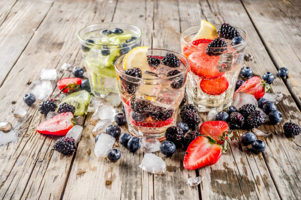 istock Lemonade, infused water with fresh berries 1141679602