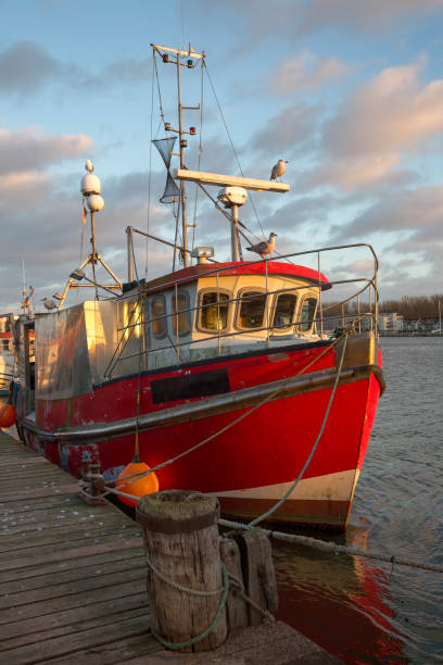 istock Fishing boat in the harbor 1141679740