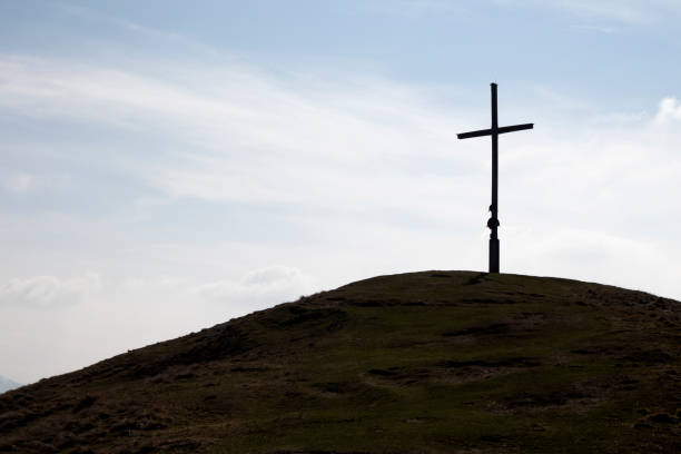 istock Summit cross on mountain Zwieselberg, Bavaria, Germany 1141681703