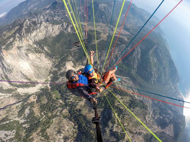 istock Tandem jump in paragliding. 1141689274