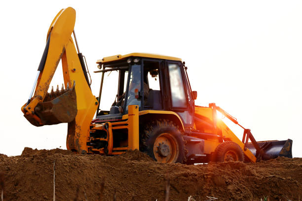 istock Crane working near sand quarry 1141690656