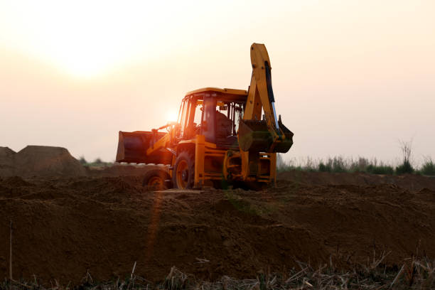 istock Crane working near sand quarry 1141690662