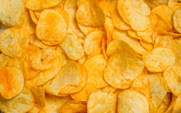 istock The texture of potato chips. 1141691031