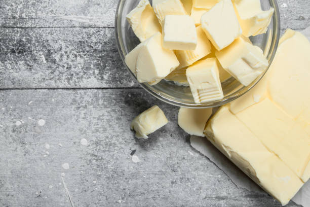 istock Butter in a glass bowl . 1141692154