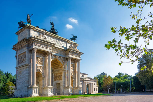 istock Peace Arch in Milan. Lombardy. Italy 1141692316