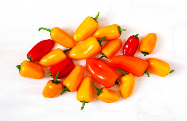 istock Sweet mini peppers sorted by color 1141692754