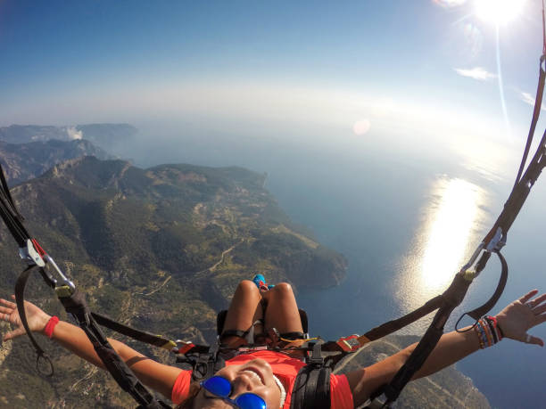 istock Tandem jump in paragliding. 1141692794