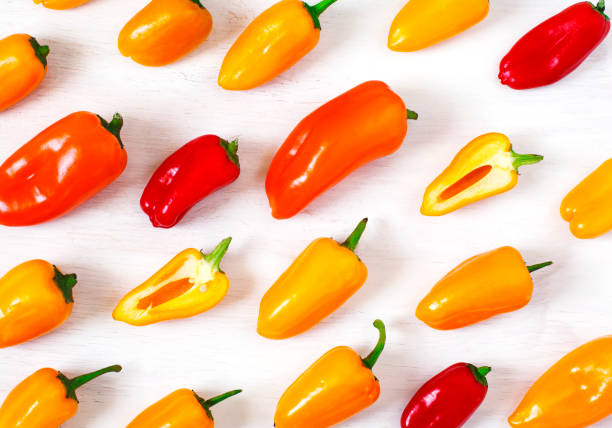 istock Sweet mini peppers sorted by color 1141692815