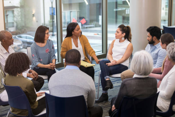 istock The entire group listens to the therapist 1141695662