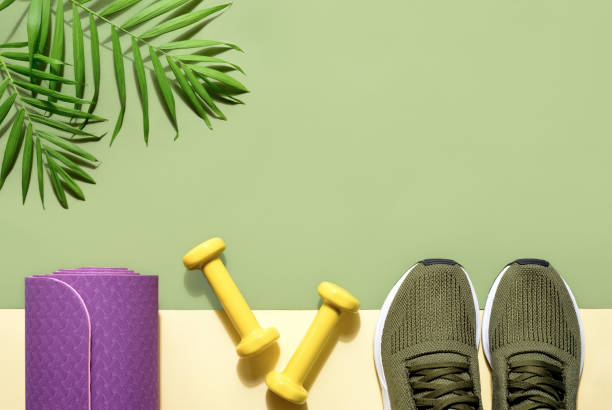 istock Summer fitness background with copy space 1141698934