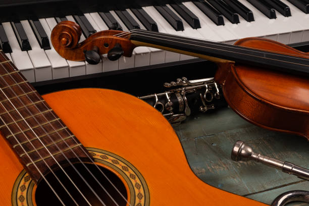 istock instruments in wooden background 1141698937