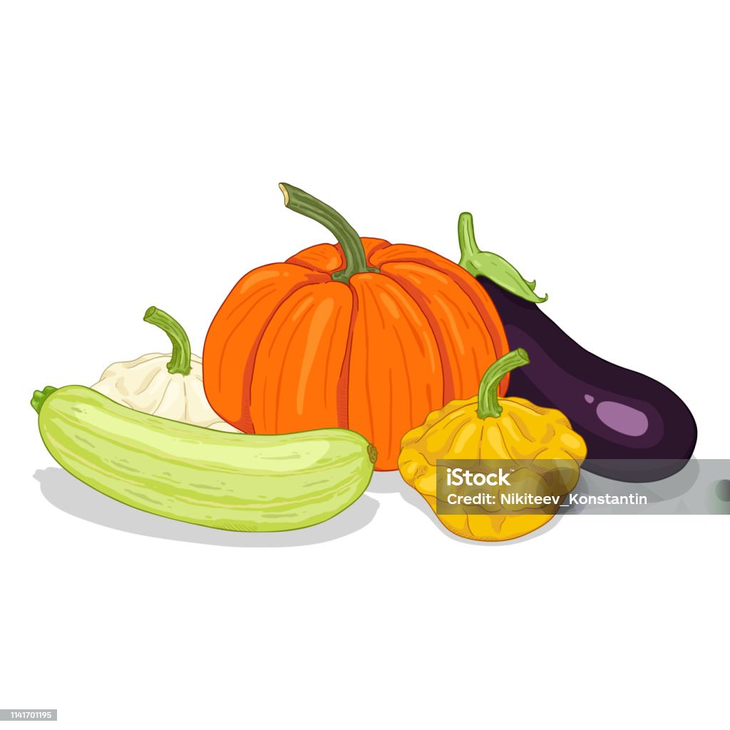 Ilustración de Vector De La Pila De Dibujos Animados De Verduras Calabaza Calabaza Y Berenjena y más Vectores Libres de Derechos de Alimento - iStock Ilustración de Vector De La Pila De Dibujos Animados De Verduras Calabaza Calabaza Y Berenjena y más Vectores Libres de Derechos de Alimento - iStock